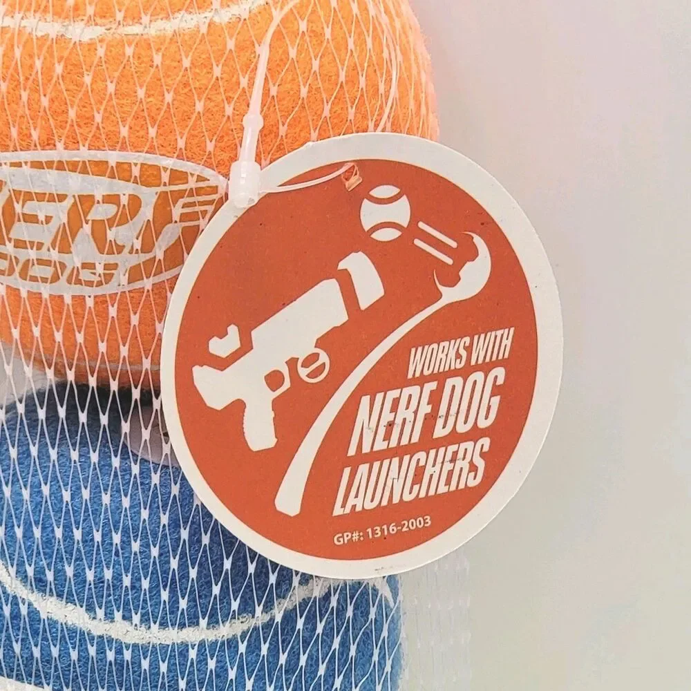 Nerf Dog Balls – Squeak & Launcher‑Compatible Fetch Toys – Multi‑Color – New